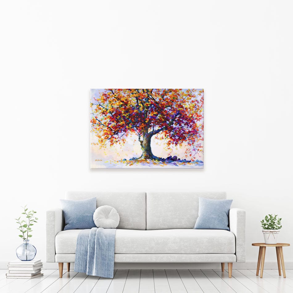 Tree Of Heartfelt Hues Canvas Print wall art product Leon Devenice