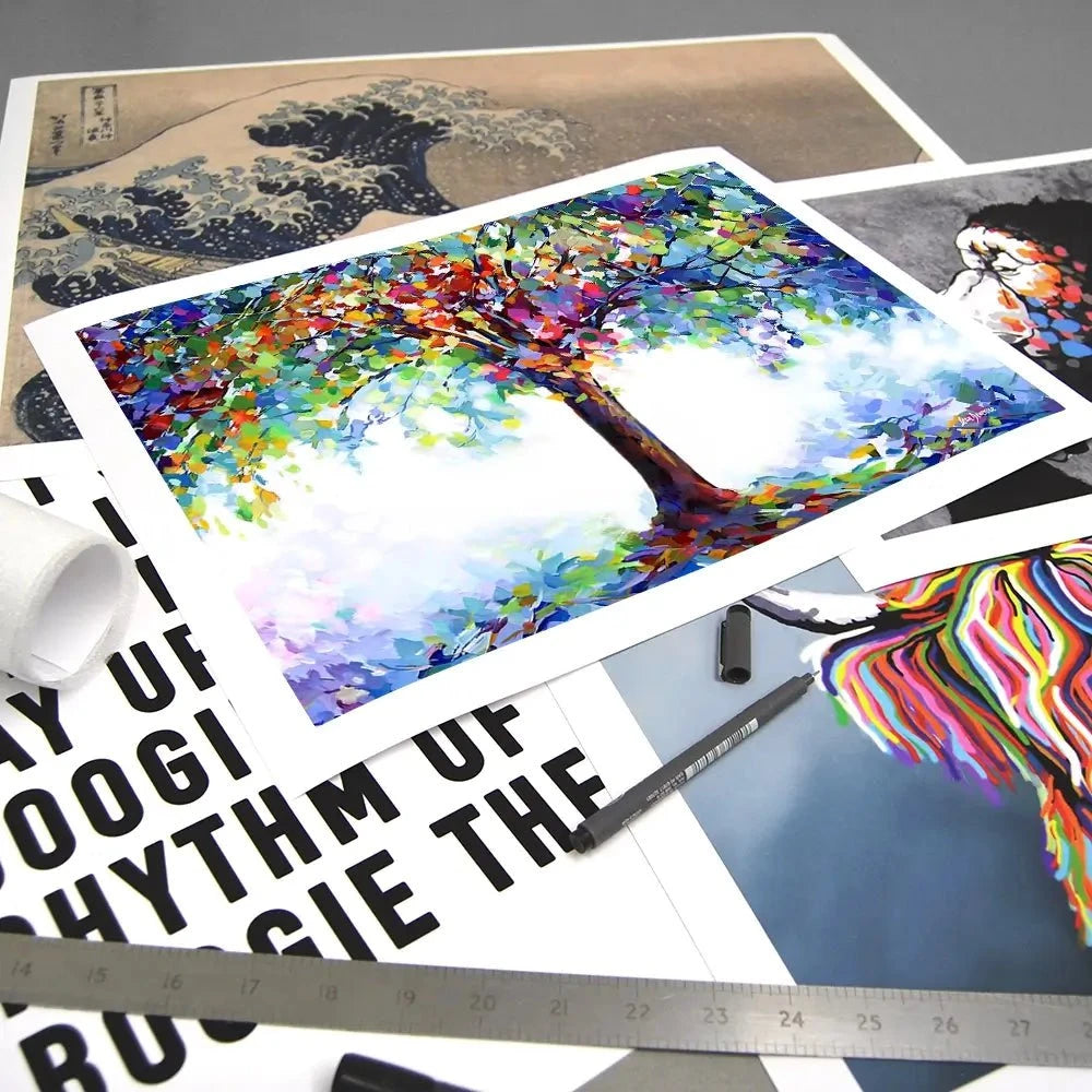 Tree Of Joy And Serenity Art Print Tree Of Joy And Serenity Art Print wall art product Leon Devenice