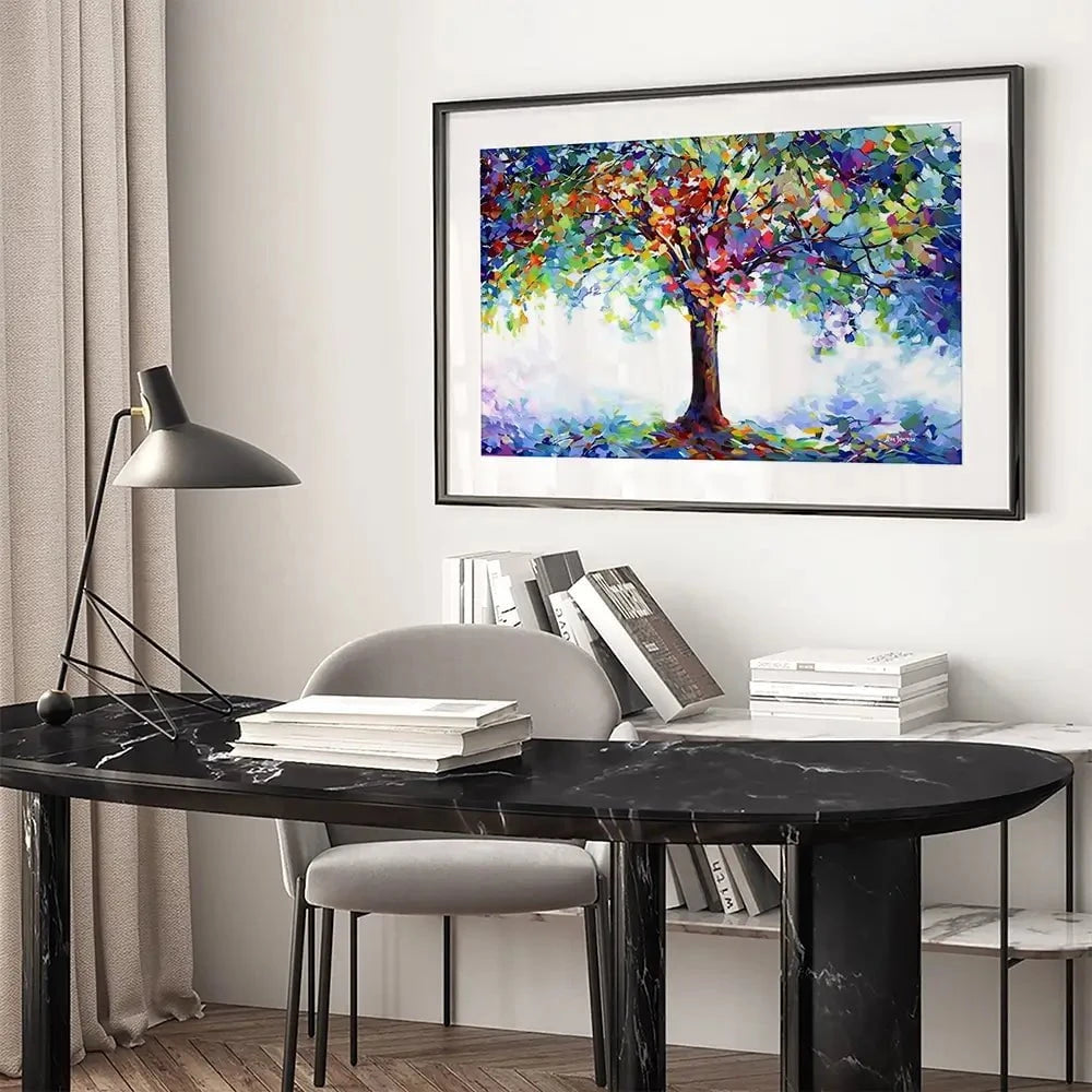 Tree Of Joy And Serenity Framed Art Print Tree Of Joy And Serenity Framed Art Print wall art product Leon Devenice