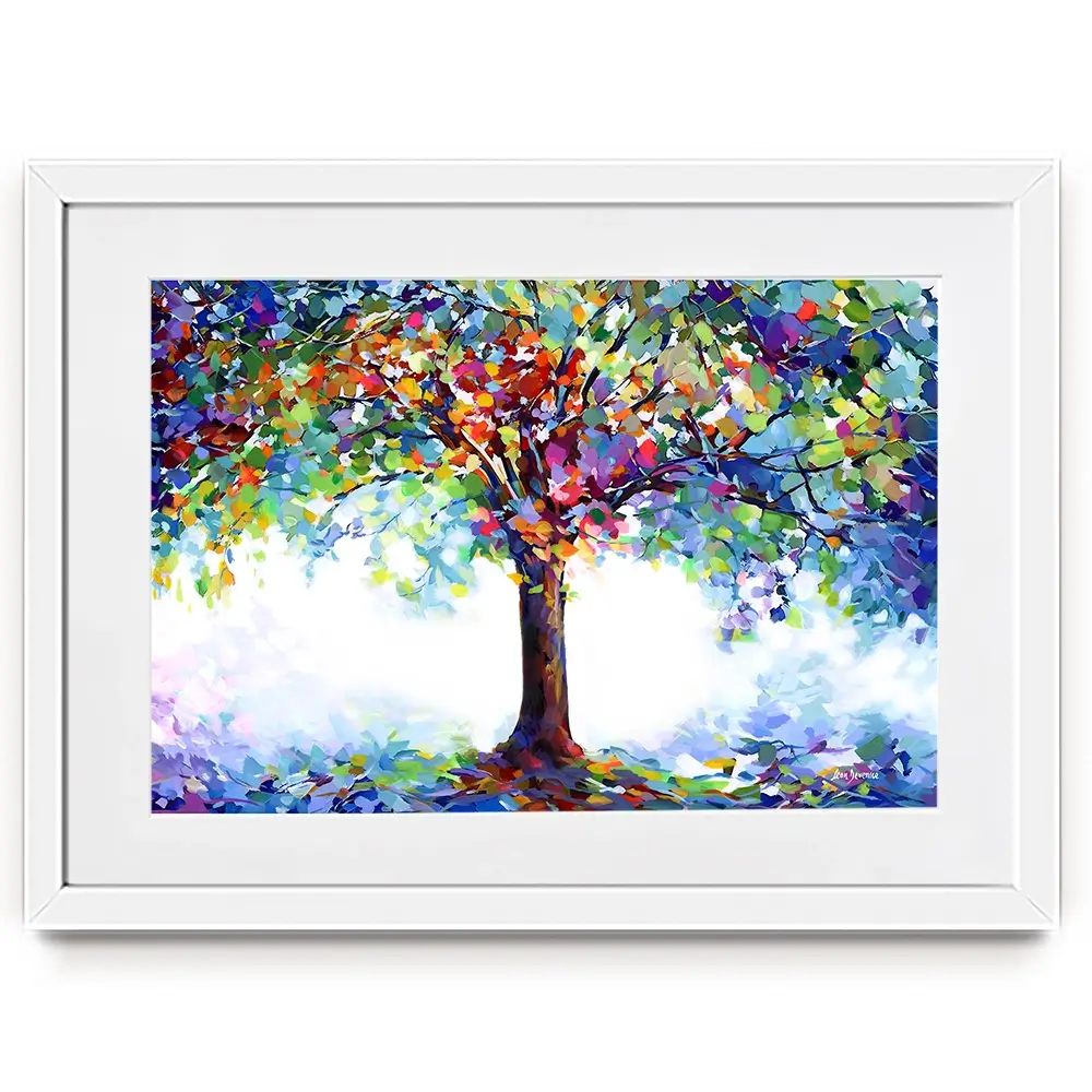Tree Of Joy And Serenity Framed Art Print Tree Of Joy And Serenity Framed Art Print wall art product Leon Devenice