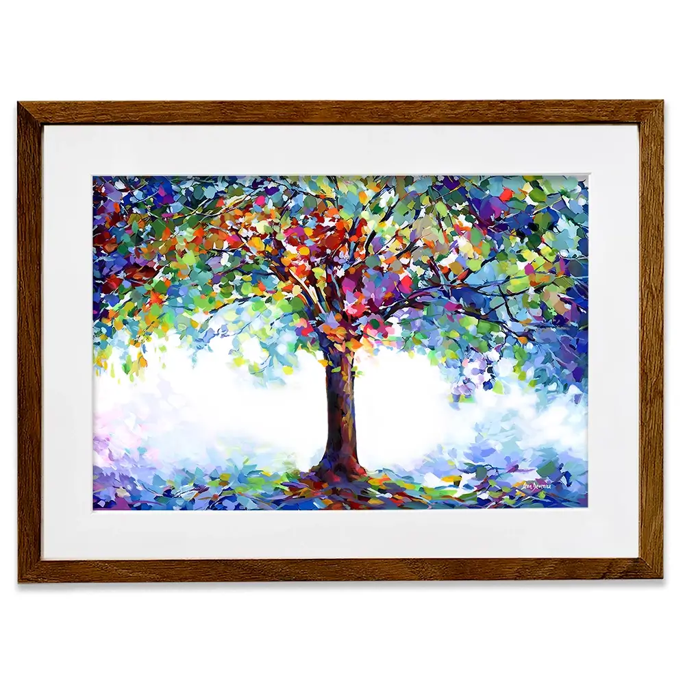 Tree Of Joy And Serenity Framed Art Print Tree Of Joy And Serenity Framed Art Print wall art product Leon Devenice