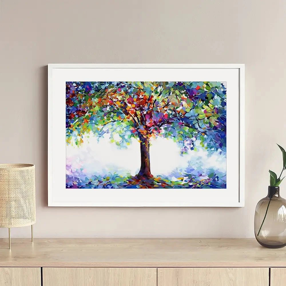 Tree Of Joy And Serenity Framed Art Print Tree Of Joy And Serenity Framed Art Print wall art product Leon Devenice