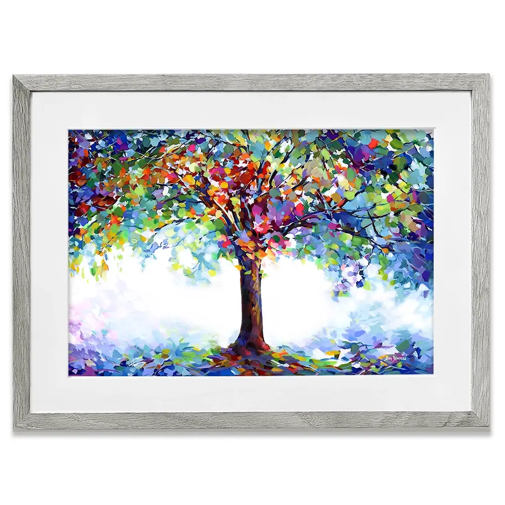 Tree Of Joy And Serenity Framed Art Print Tree Of Joy And Serenity Framed Art Print wall art product Leon Devenice