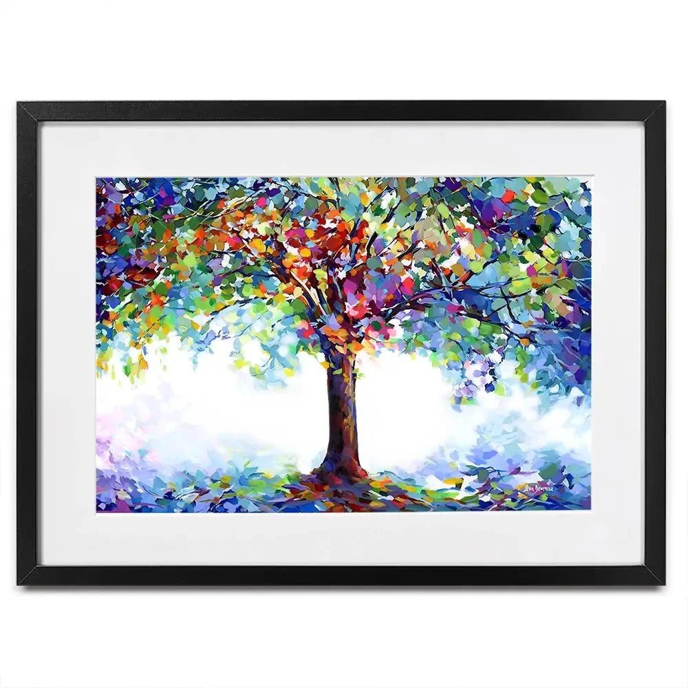 Tree Of Joy And Serenity Framed Art Print Tree Of Joy And Serenity Framed Art Print wall art product Leon Devenice