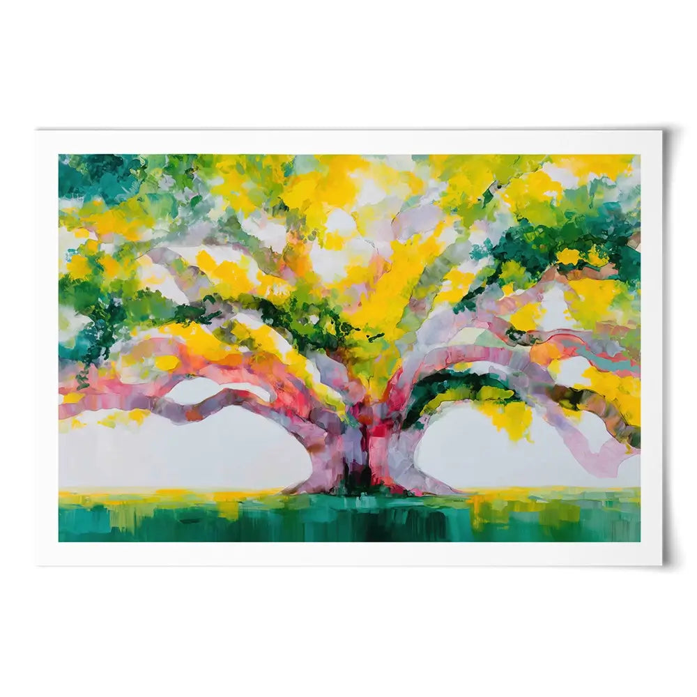 Tree Of Life In Gold Art Print Tree Of Life In Gold Art Print wall art product Chromatic Storm Studio