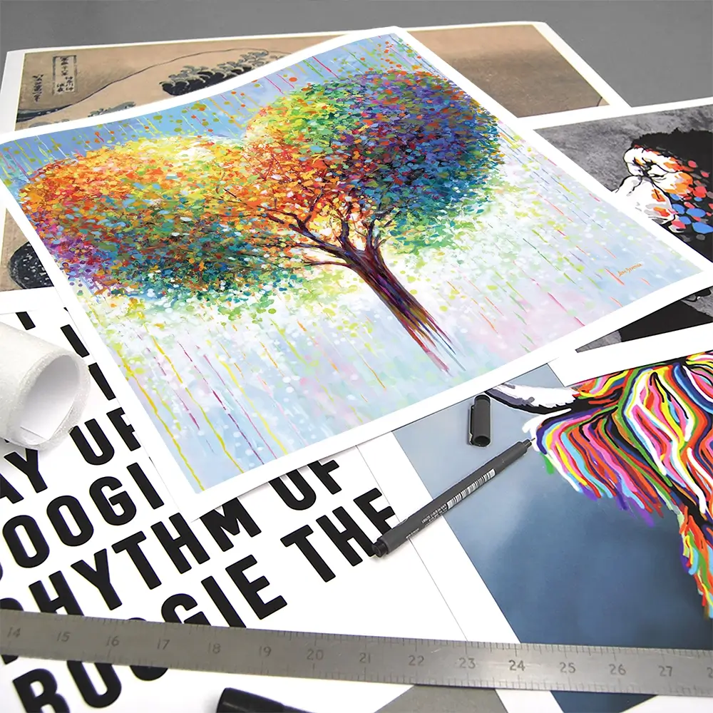 Tree Of Love Square Art Print Tree Of Love Square Art Print wall art product Leon Devenice