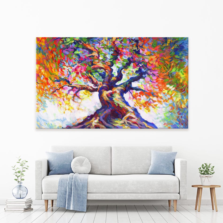 Tree Of Radiant Resilience Canvas Print wall art product Leon Devenice