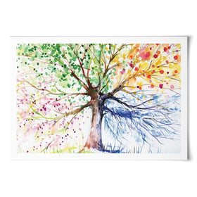 Tree Of Seasons Art Print Tree Of Seasons Art Print wall art product DeepGreen / Shutterstock