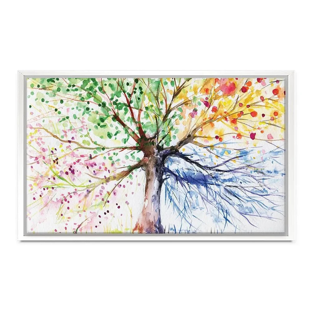 Tree Of Seasons Canvas Print Tree Of Seasons Canvas Print wall art product DeepGreen / Shutterstock