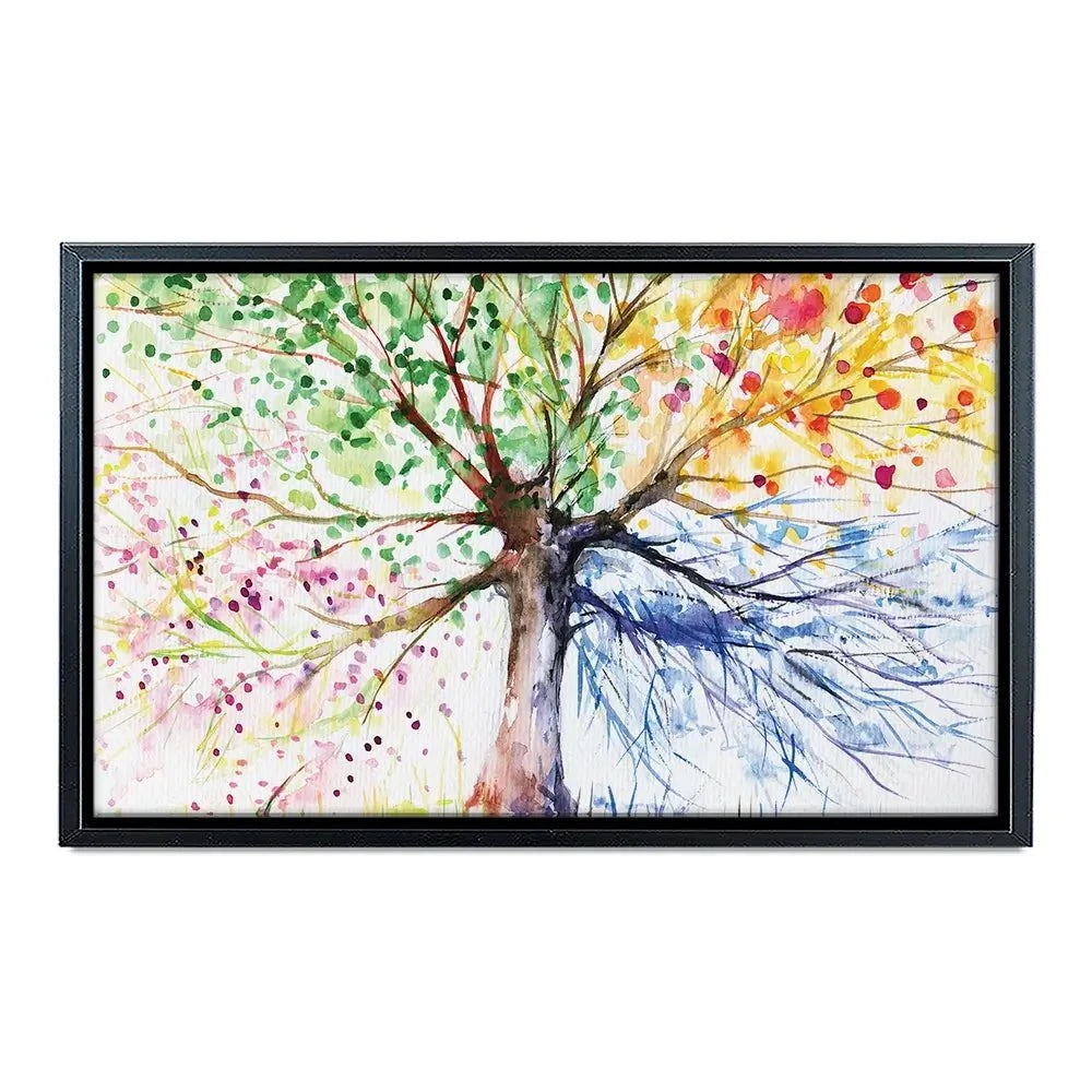 Tree Of Seasons Canvas Print Tree Of Seasons Canvas Print wall art product DeepGreen / Shutterstock