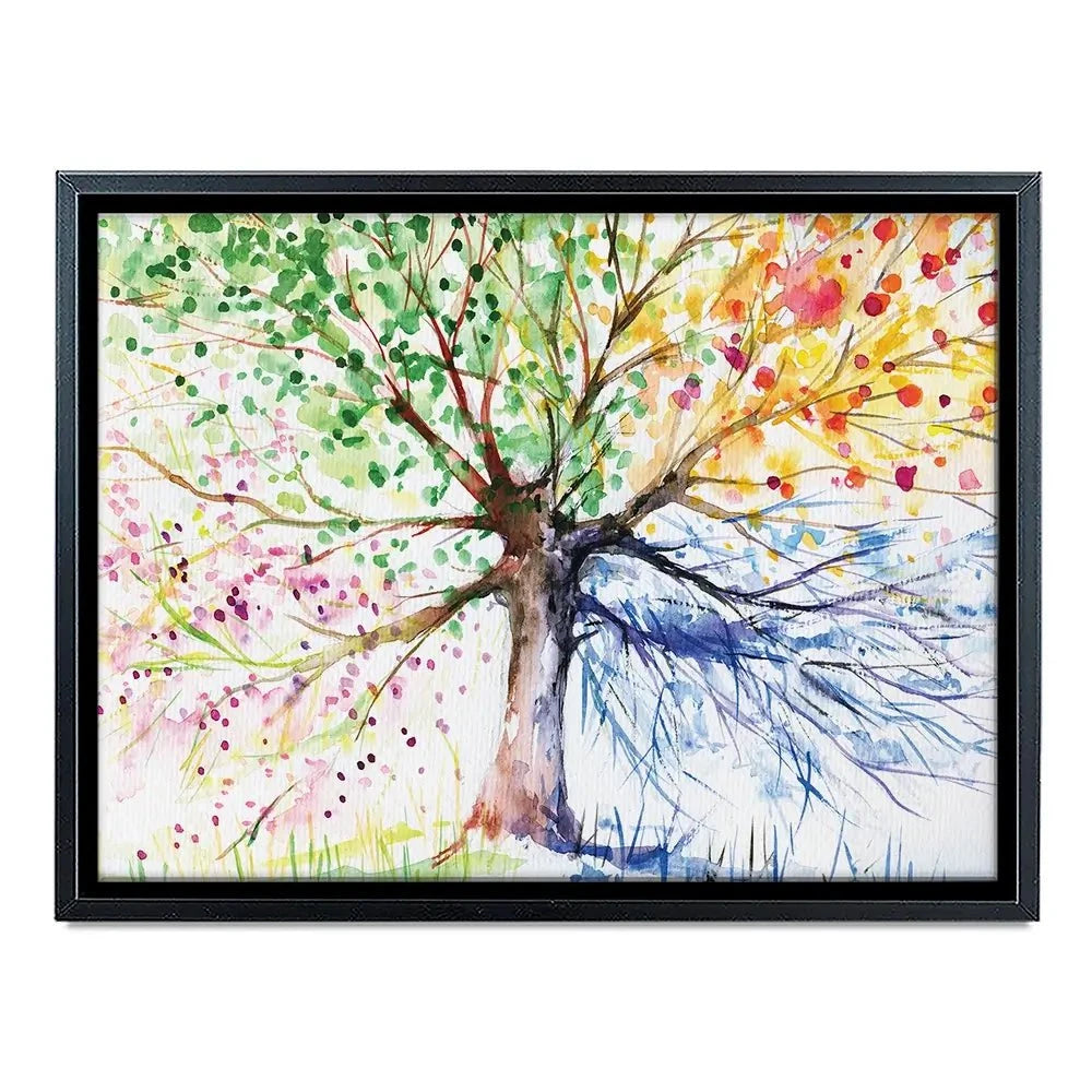 Tree Of Seasons Canvas Print Tree Of Seasons Canvas Print wall art product DeepGreen / Shutterstock