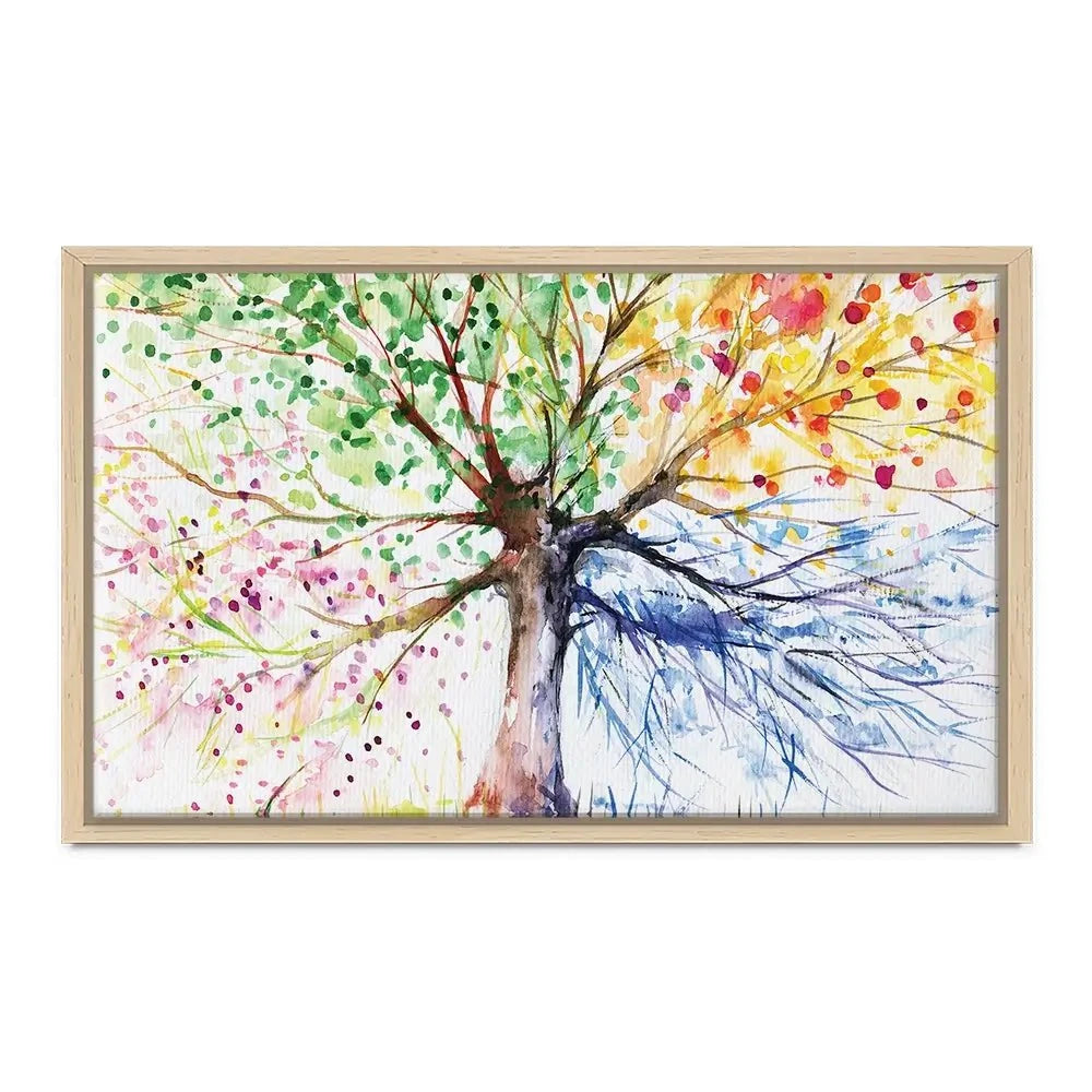 Tree Of Seasons Canvas Print Tree Of Seasons Canvas Print wall art product DeepGreen / Shutterstock