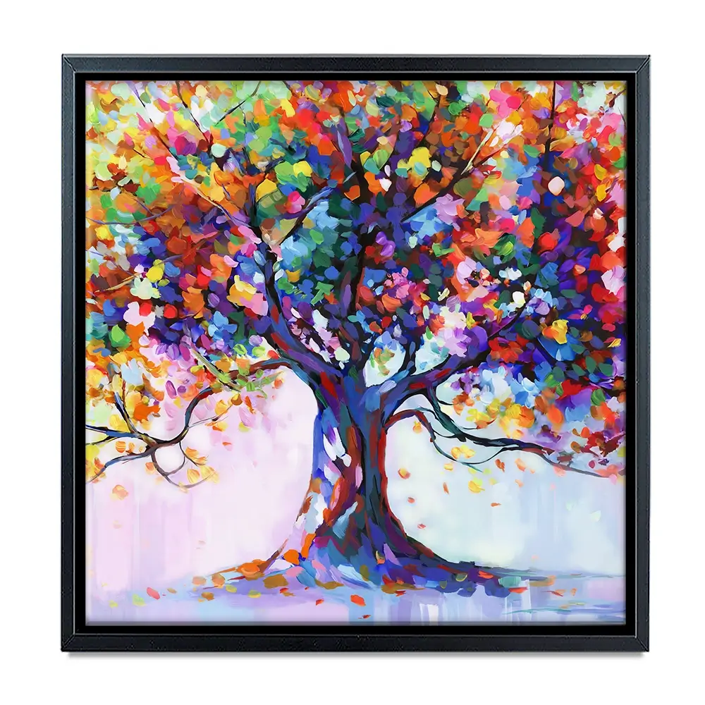 Tree Of Wellbeing Square Canvas Print Tree Of Wellbeing Square Canvas Print wall art product Leon Devenice