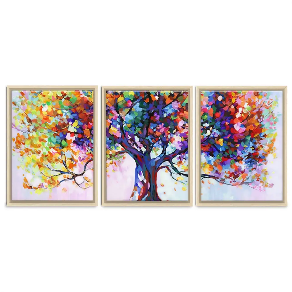 Tree Of Wellbeing Trio Canvas Print Tree Of Wellbeing Trio Canvas Print wall art product Leon Devenice