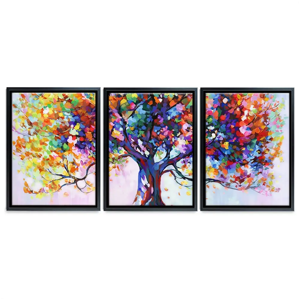 Tree Of Wellbeing Trio Canvas Print Tree Of Wellbeing Trio Canvas Print wall art product Leon Devenice