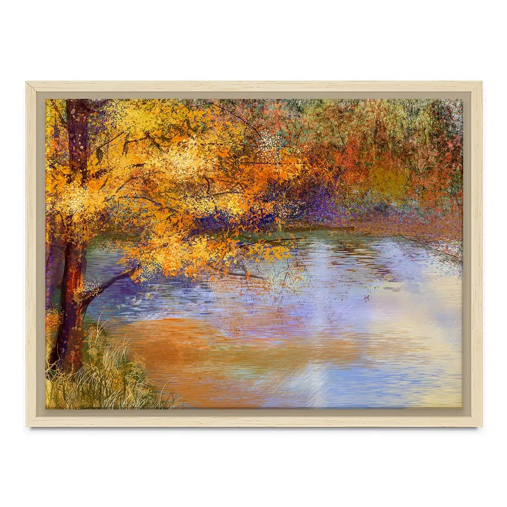 Tree Over The River Canvas Print Tree Over The River Canvas Print wall art product Art Print Shop