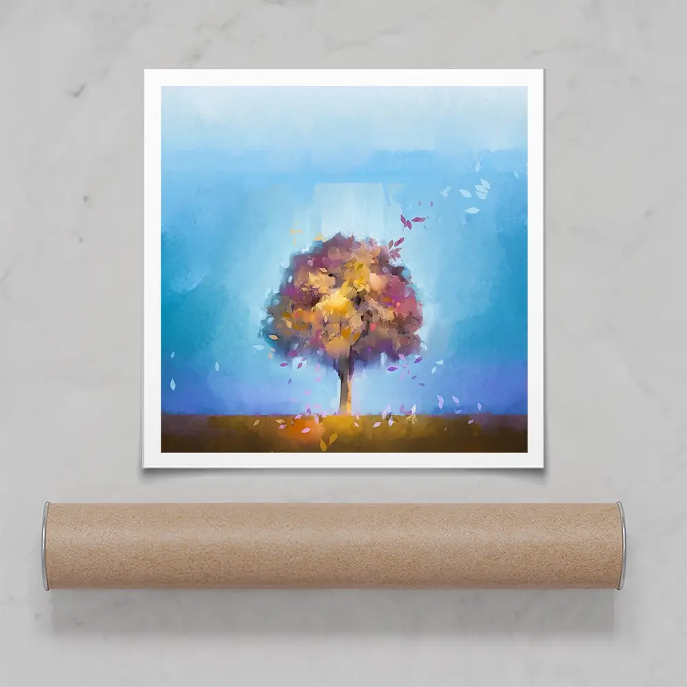 Tree Petals Square Art Print Tree Petals Square Art Print wall art product Art Print Shop