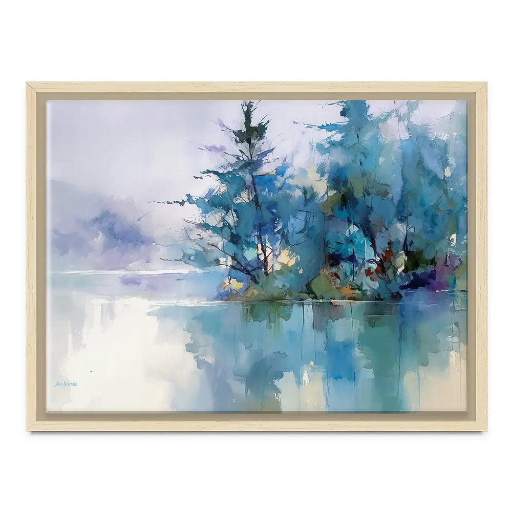 Trees Along The Lake 2 Canvas Print Trees Along The Lake 2 Canvas Print wall art product Leon Devenice