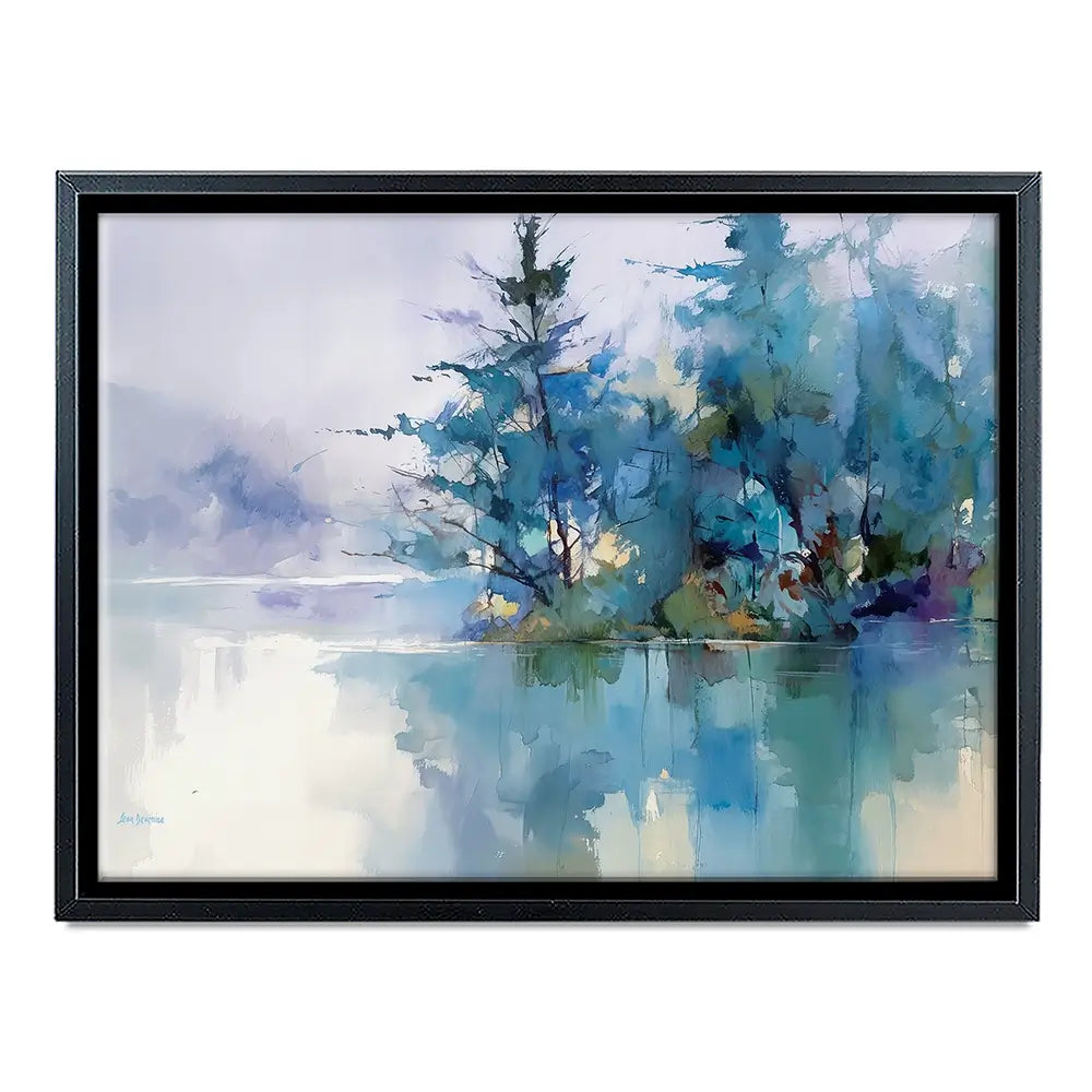 Trees Along The Lake 2 Canvas Print Trees Along The Lake 2 Canvas Print wall art product Leon Devenice