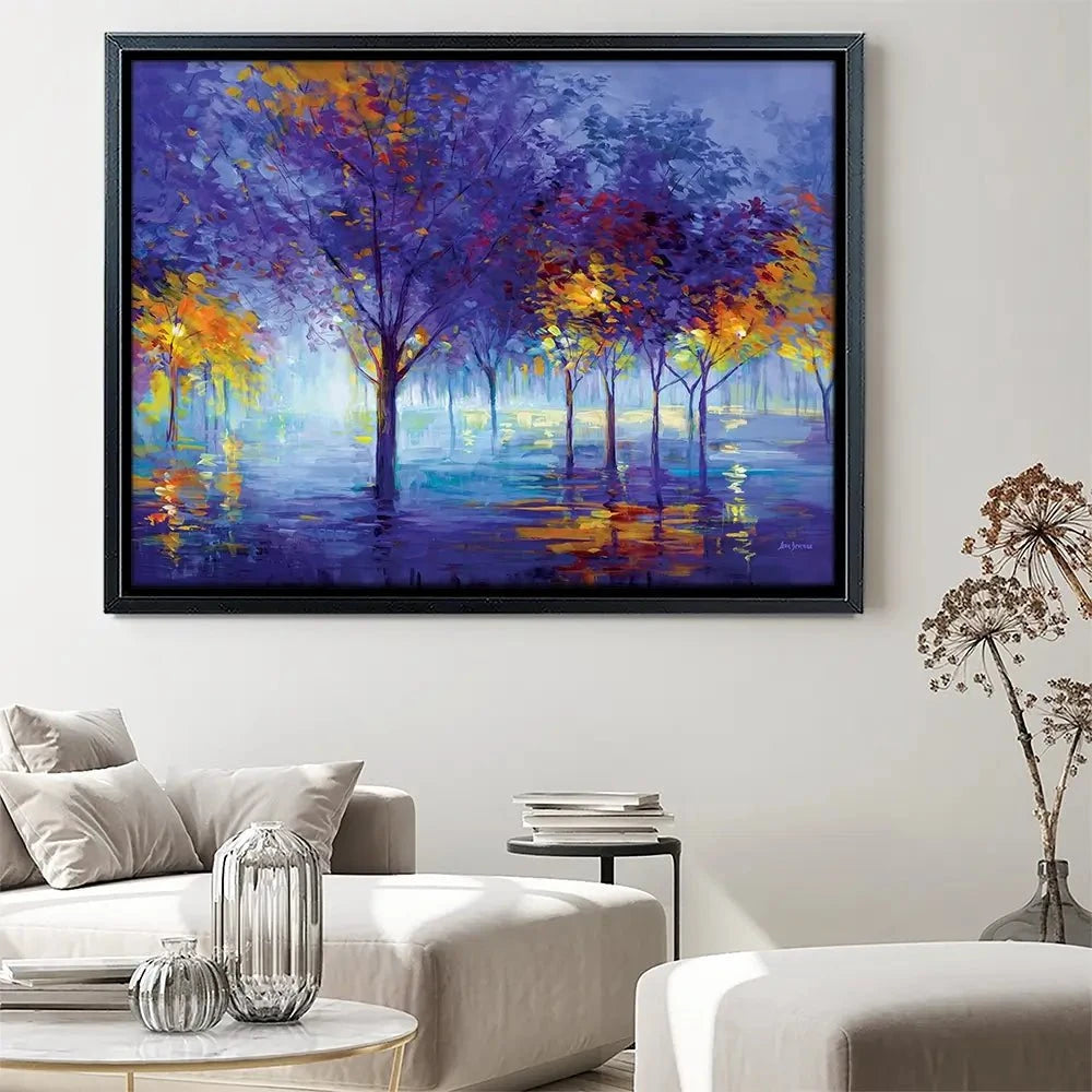Trees Of Dreamy Nights Canvas Print Trees Of Dreamy Nights Canvas Print wall art product Leon Devenice
