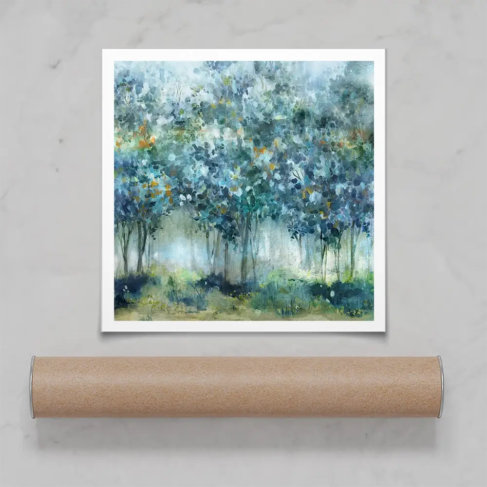 Treetop Mist Square Art Print Treetop Mist Square Art Print wall art product Carol Robinson