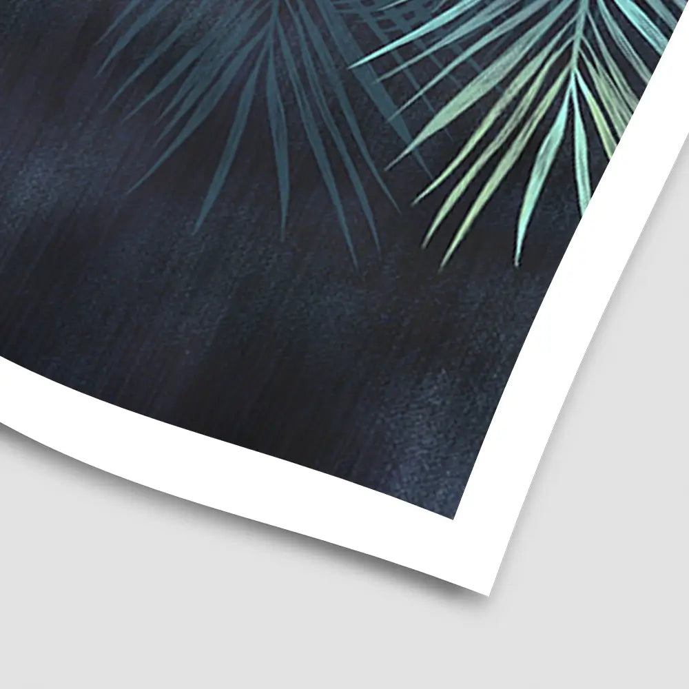 Tropical Hanging Leaves Art Print Tropical Hanging Leaves Art Print wall art product Katrine_arty / Shutterstock