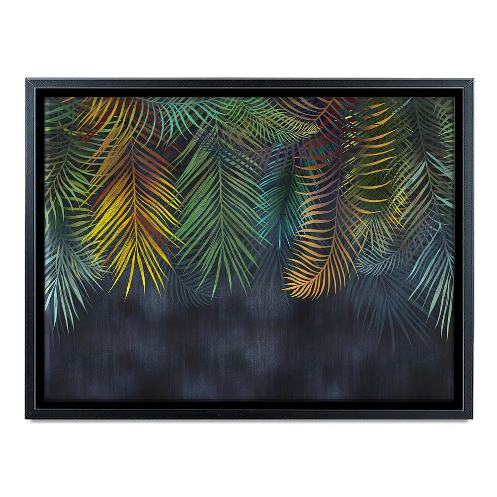 Tropical Hanging Leaves Canvas Print Tropical Hanging Leaves Canvas Print wall art product Katrine_arty / Shutterstock