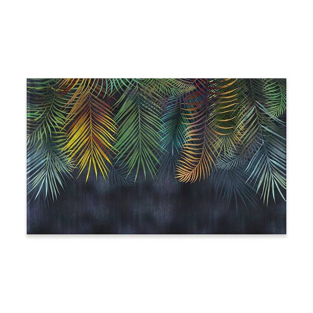Tropical Hanging Leaves Canvas Print Tropical Hanging Leaves Canvas Print wall art product Katrine_arty / Shutterstock
