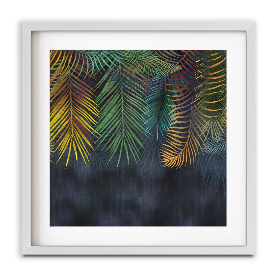 Tropical Hanging Leaves Square Framed Art Print wall art product Katrine_arty / Shutterstock