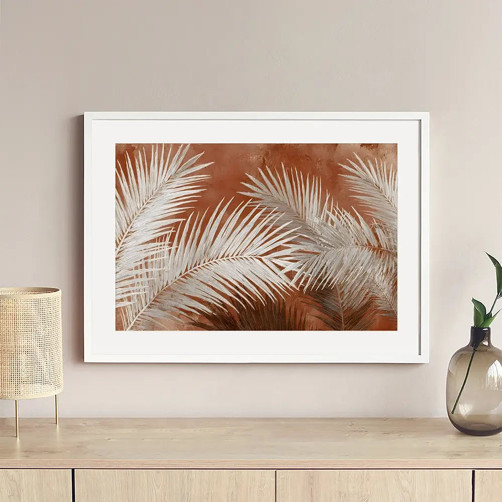 Tropical Palms 2 Framed Art Print Tropical Palms 2 Framed Art Print wall art product Petals Prints Design - Independent