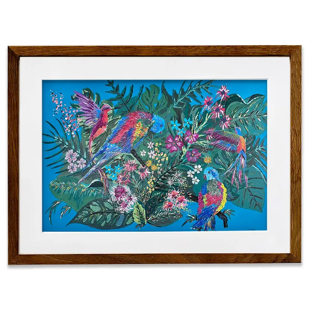 Tropical Paradise Framed Art Print Tropical Paradise Framed Art Print wall art product Jo Mulligan