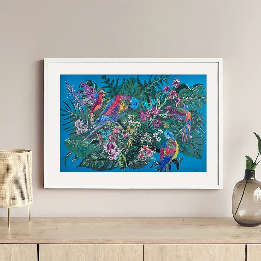 Tropical Paradise Framed Art Print Tropical Paradise Framed Art Print wall art product Jo Mulligan