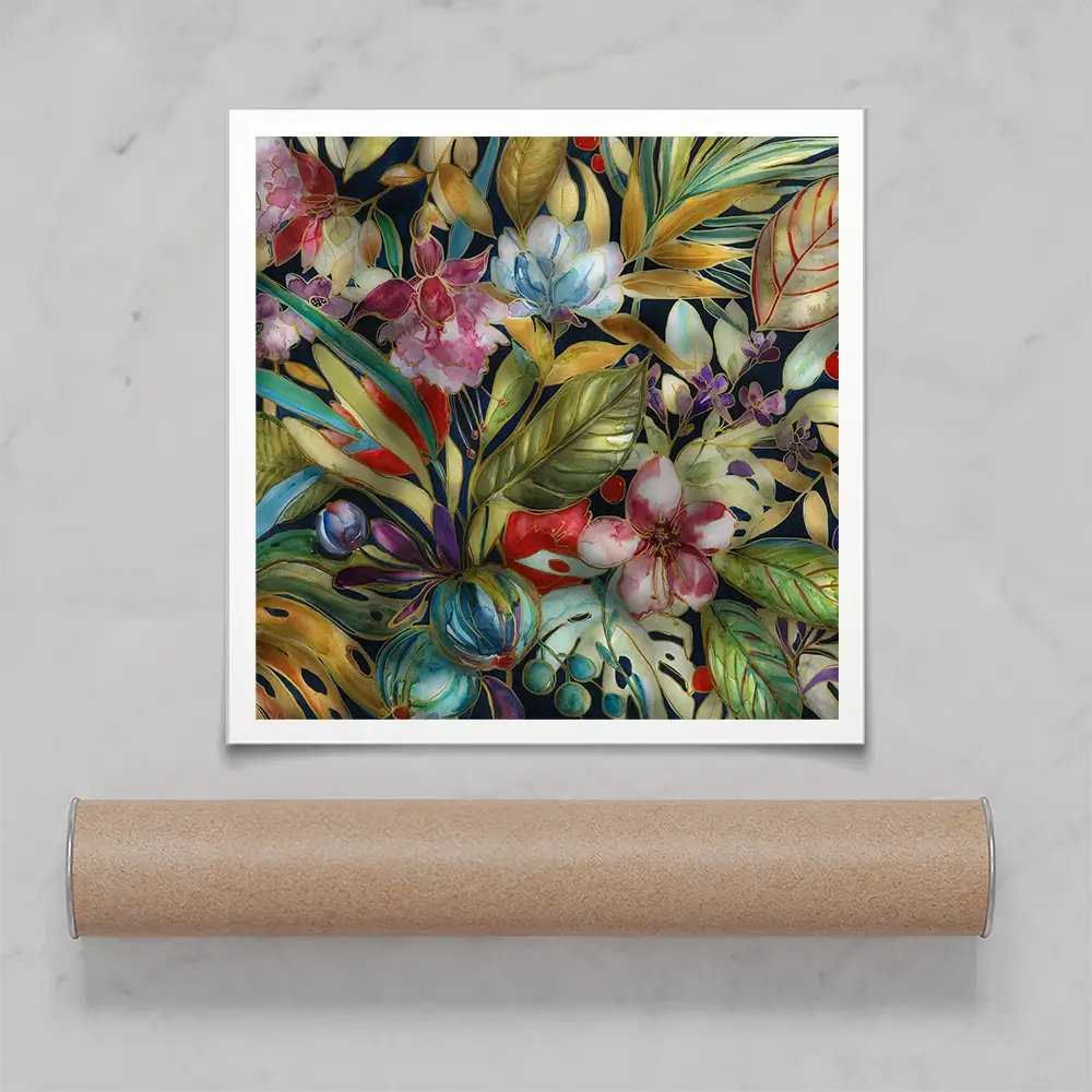 Tropical Shadows Square Art Print Tropical Shadows Square Art Print wall art product Carol Robinson
