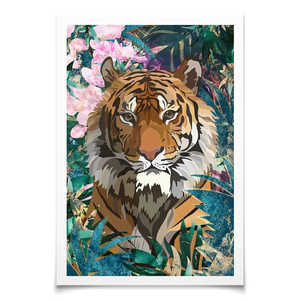 Tropical Tiger Art Print Tropical Tiger Art Print wall art product Sarah Manovski