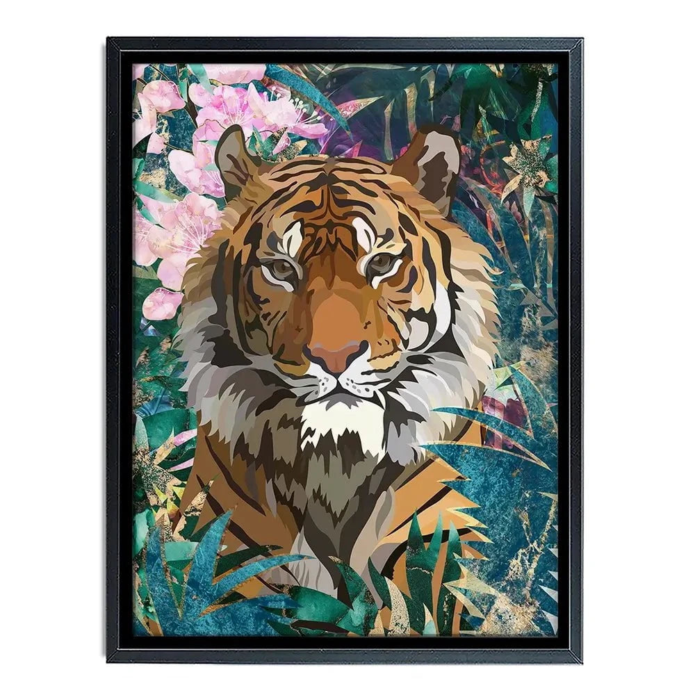 Tropical Tiger Canvas Print Tropical Tiger Canvas Print wall art product Sarah Manovski