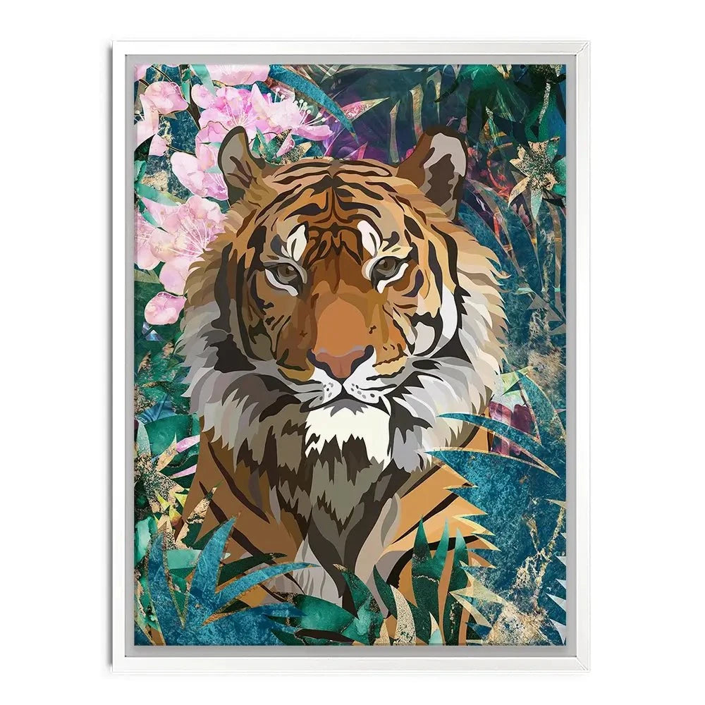 Tropical Tiger Canvas Print Tropical Tiger Canvas Print wall art product Sarah Manovski