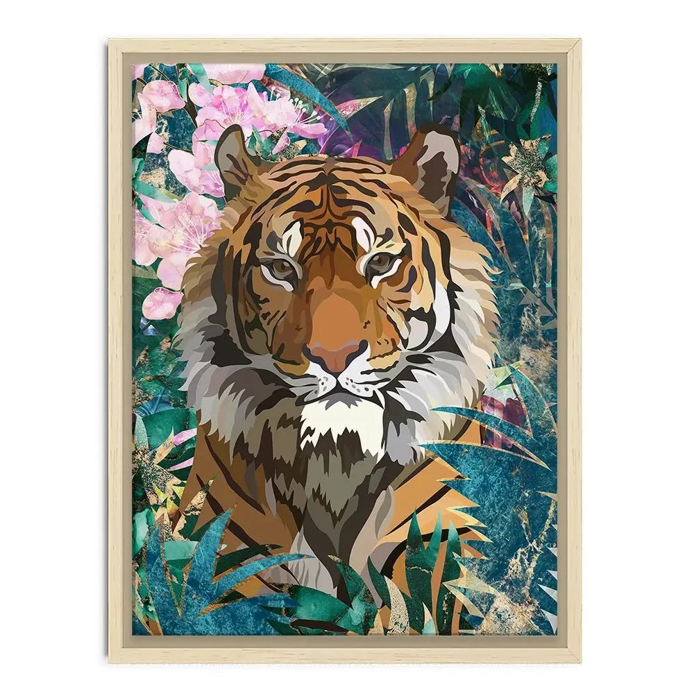 Tropical Tiger Canvas Print Tropical Tiger Canvas Print wall art product Sarah Manovski