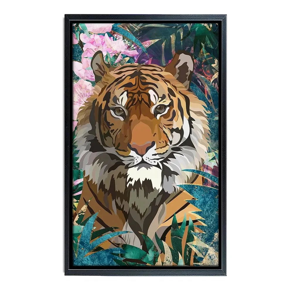 Tropical Tiger Canvas Print Tropical Tiger Canvas Print wall art product Sarah Manovski