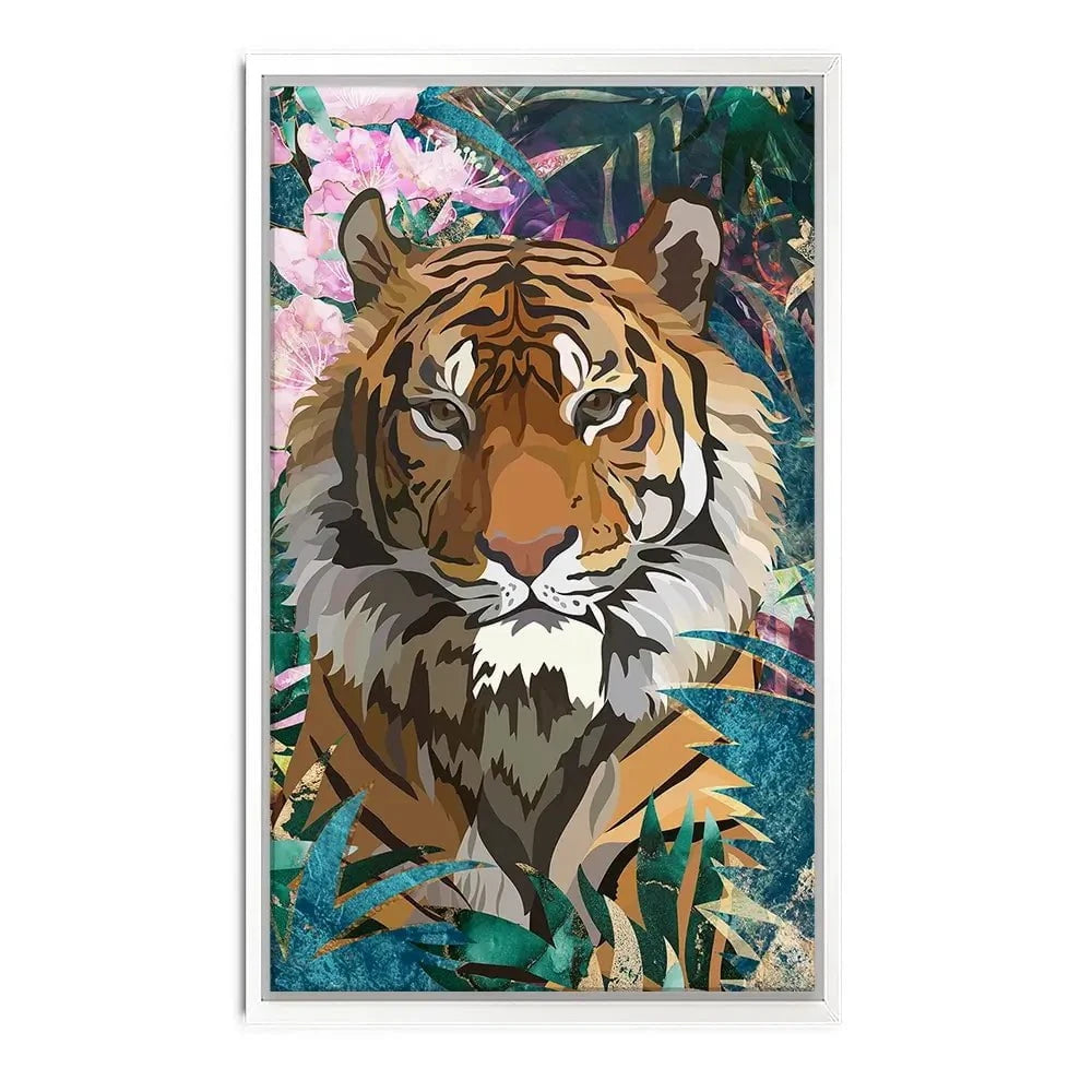 Tropical Tiger Canvas Print Tropical Tiger Canvas Print wall art product Sarah Manovski