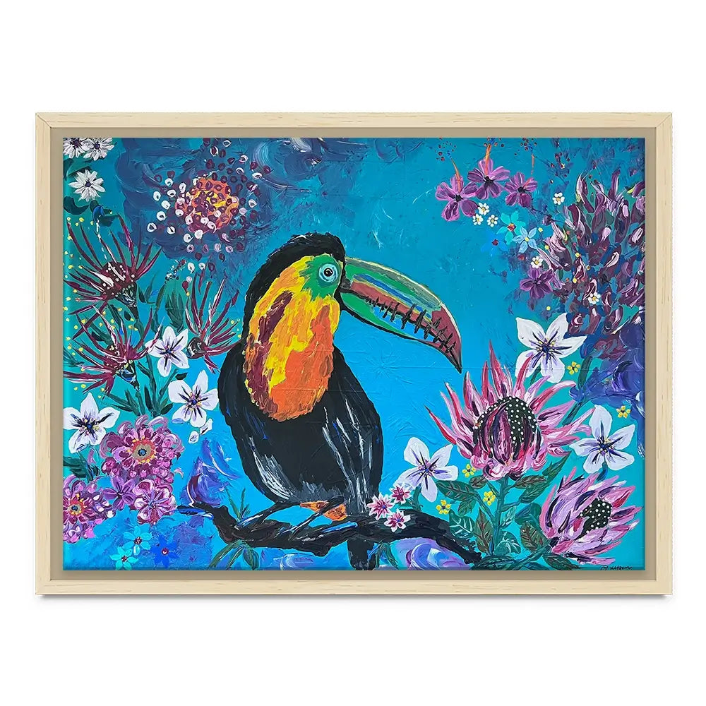 Tropical Toucan Canvas Print Tropical Toucan Canvas Print wall art product Jo Mulligan