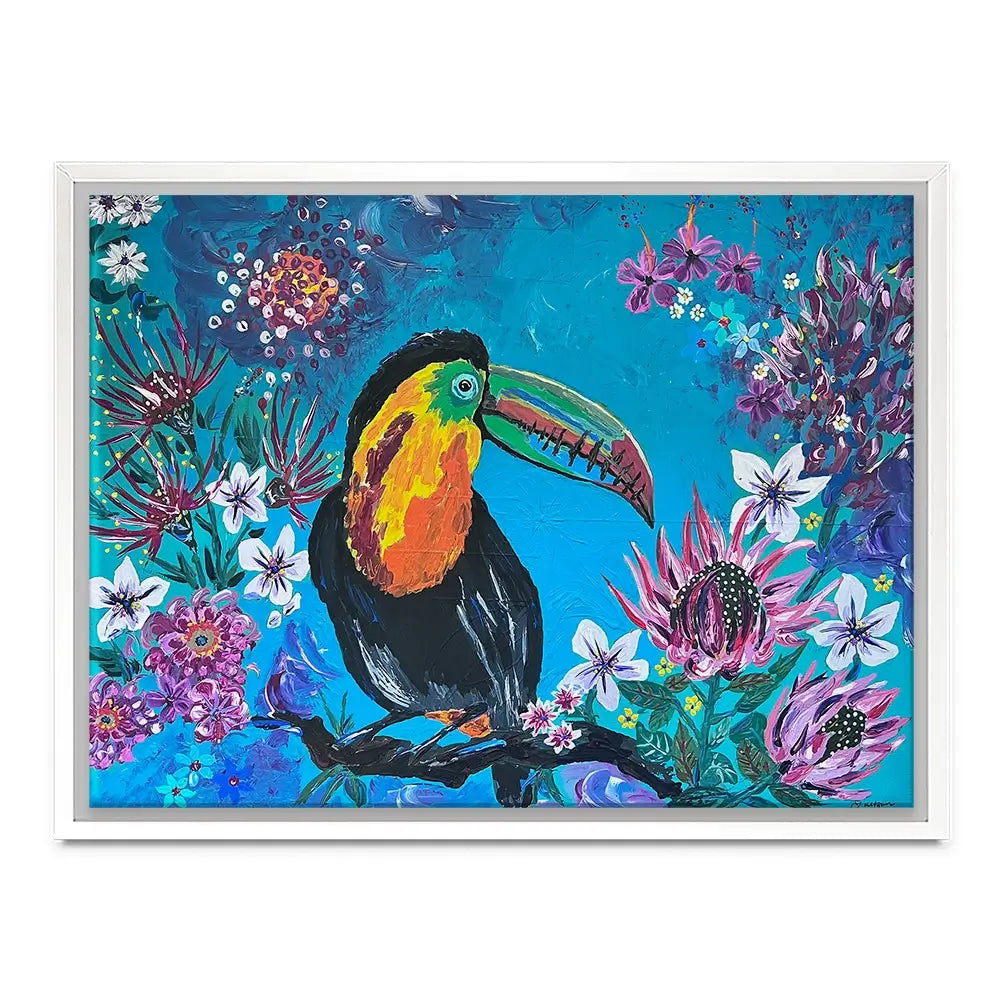Tropical Toucan Canvas Print Tropical Toucan Canvas Print wall art product Jo Mulligan