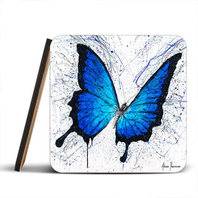 Tropics Of Blue Butterfly Coaster Set Tropics Of Blue Butterfly Coaster Set wall art product Ashvin Harrison