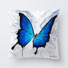 Tropics Of Blue Butterfly Cushion Tropics Of Blue Butterfly Cushion wall art product Ashvin Harrison