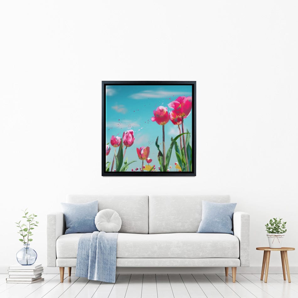 Tulip Meadow Canvas Print wall art product Aimee Linzi