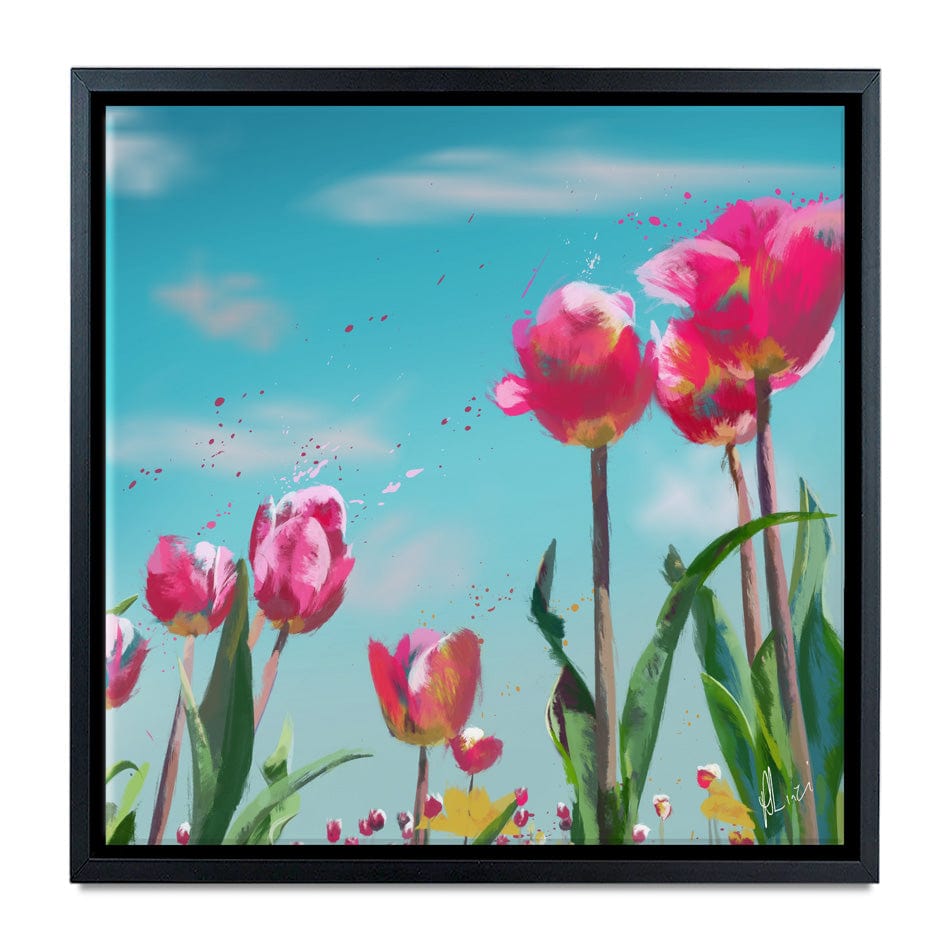 Tulip Meadow Canvas Print wall art product Aimee Linzi
