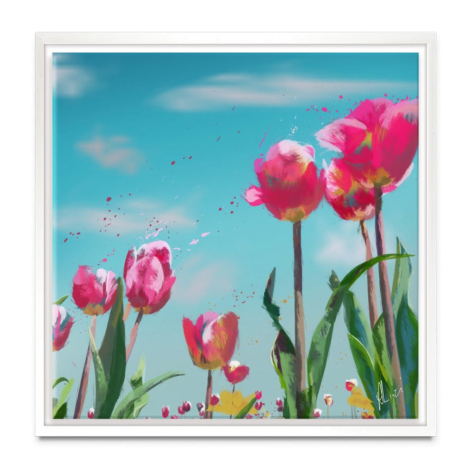 Tulip Meadow Canvas Print wall art product Aimee Linzi