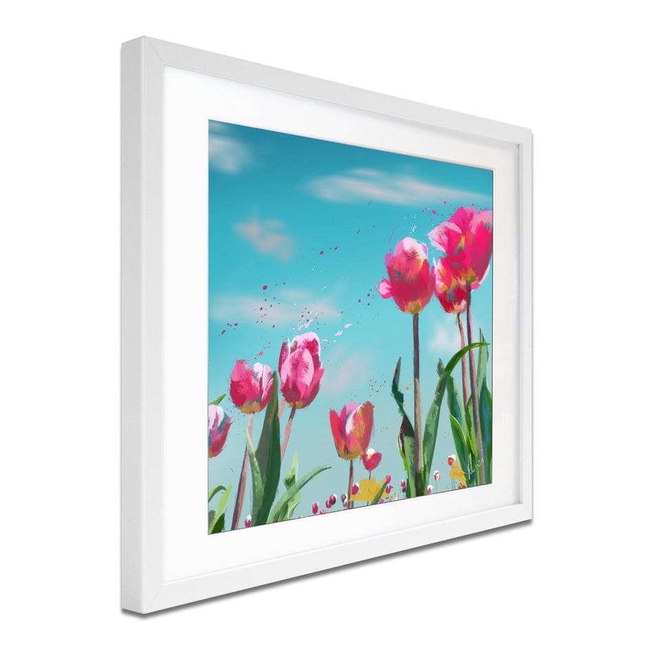 Tulip Meadow Framed Art Print wall art product Aimee Linzi