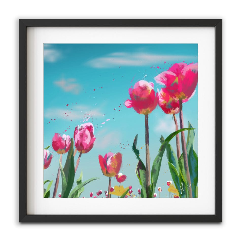 Tulip Meadow Framed Art Print wall art product Aimee Linzi