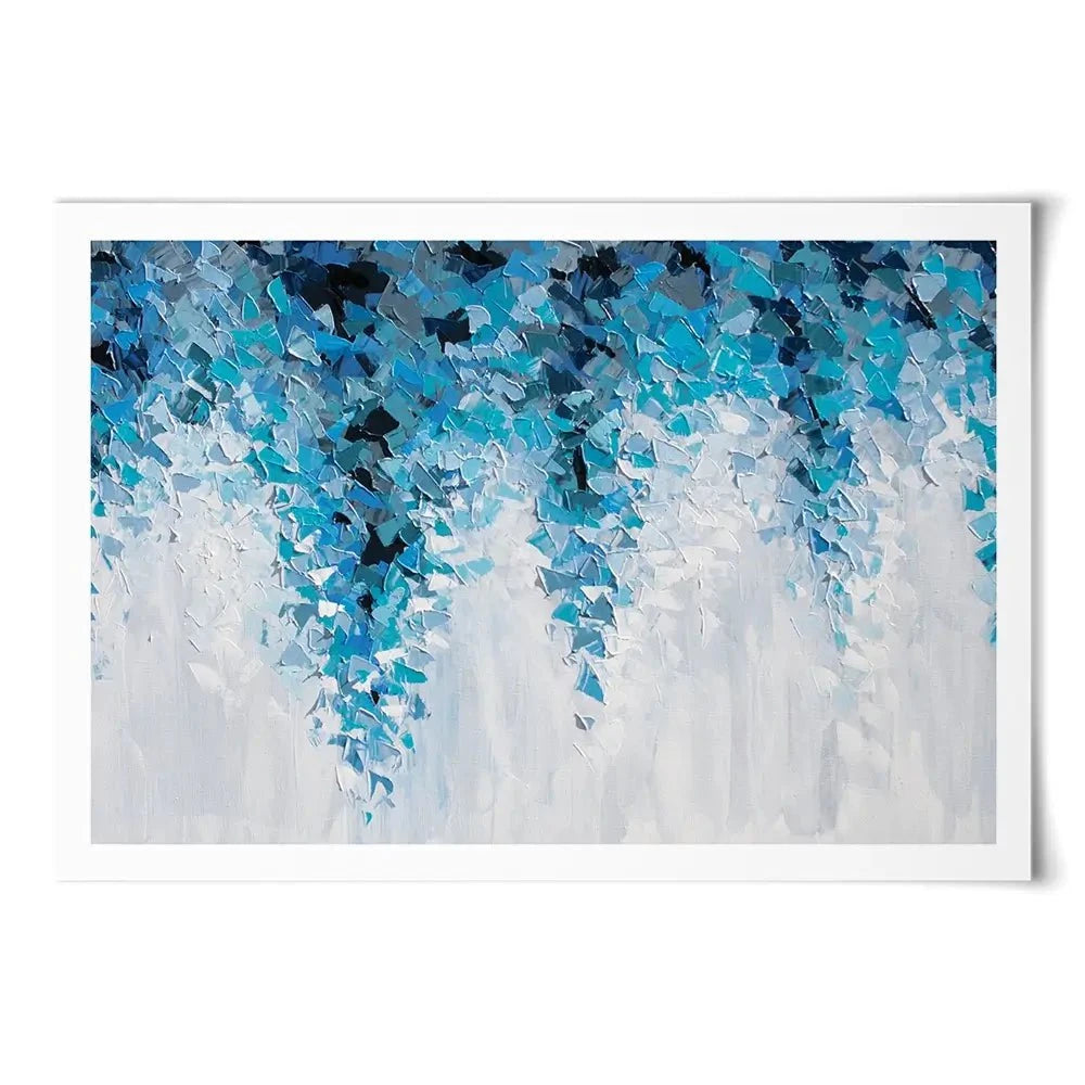Tumbling Blue Abstract Art Print Tumbling Blue Abstract Art Print wall art product Olga Tkachyk