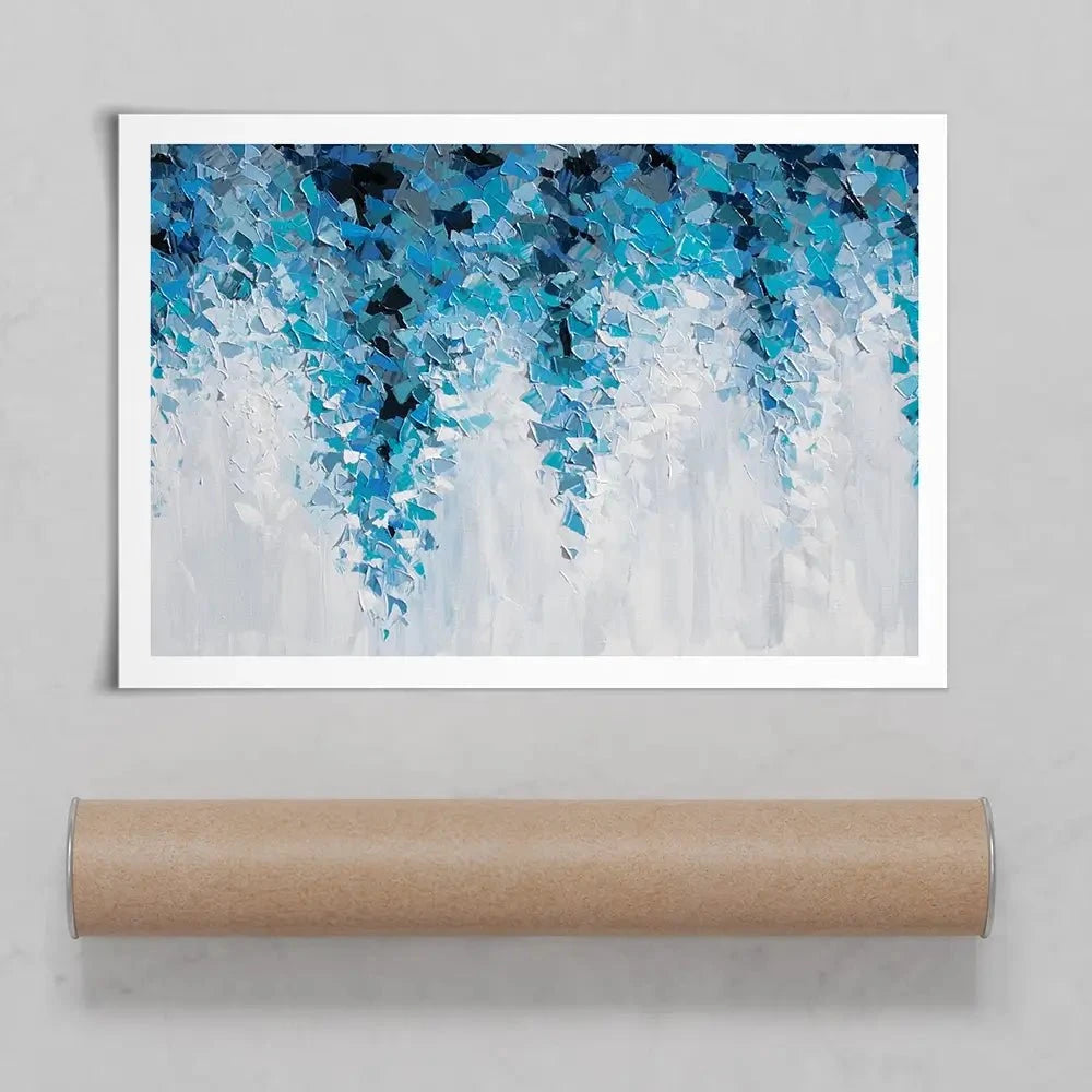 Tumbling Blue Abstract Art Print Tumbling Blue Abstract Art Print wall art product Olga Tkachyk